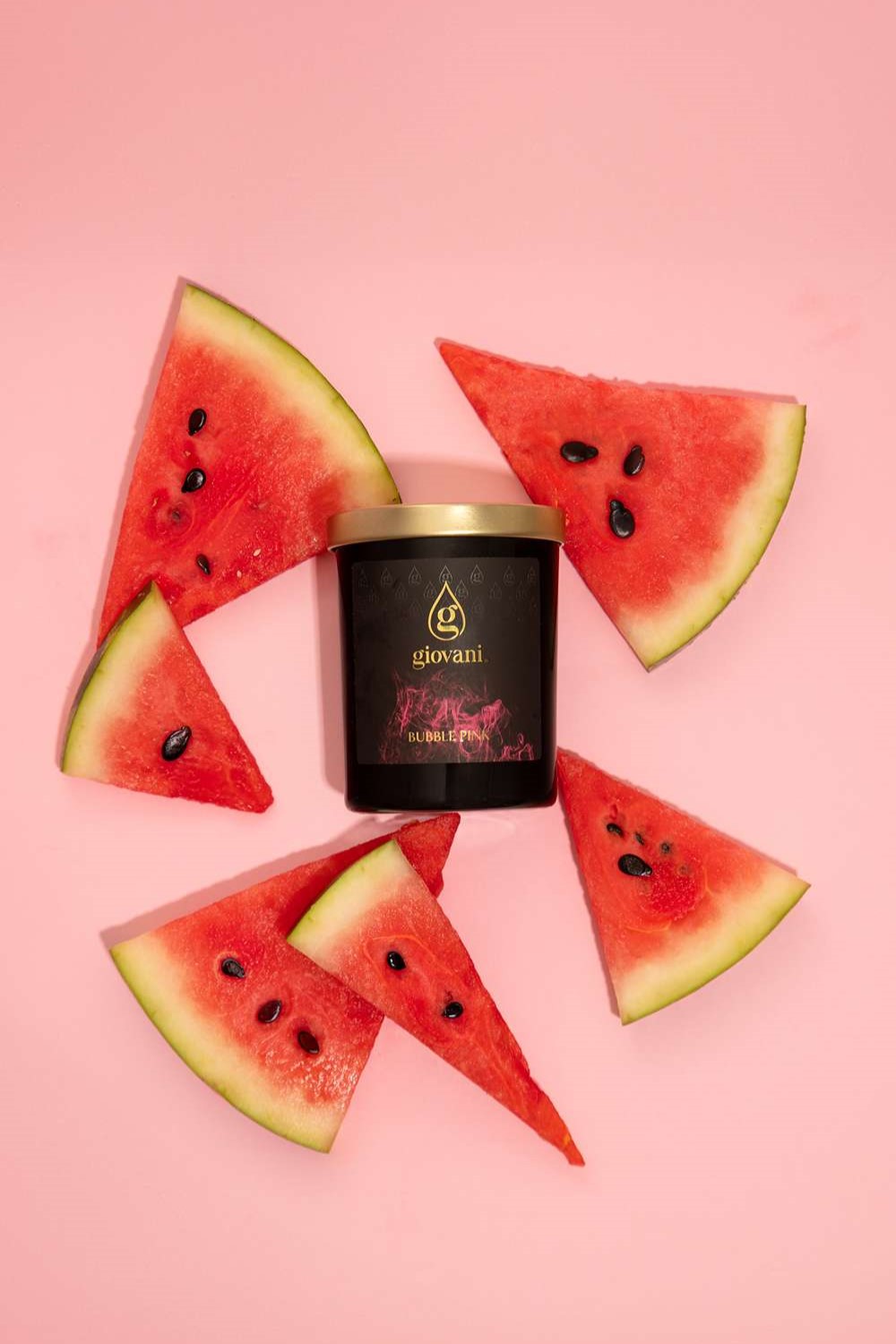 BUBBLE PINK Designer scented candle for home