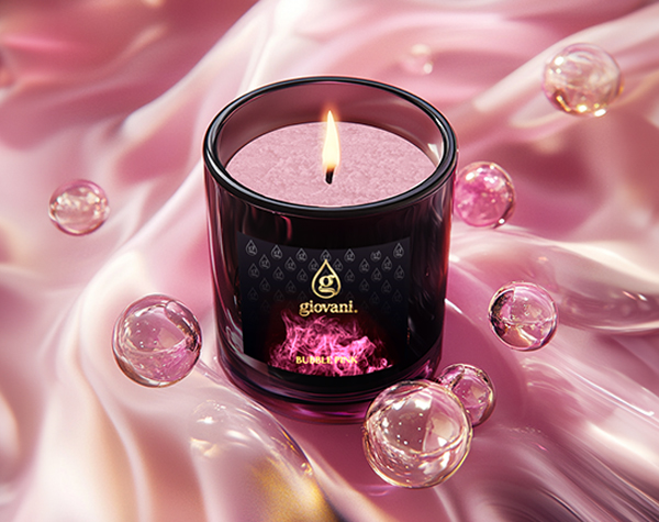 Giovani The most fragrant candle BUBBLE PINK