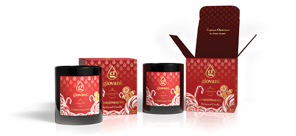 Stylish CHRISTMAS PIE Scented Candle for Home