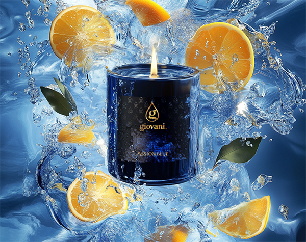 Giovani PASSION BLUE The most fragrant candle  
