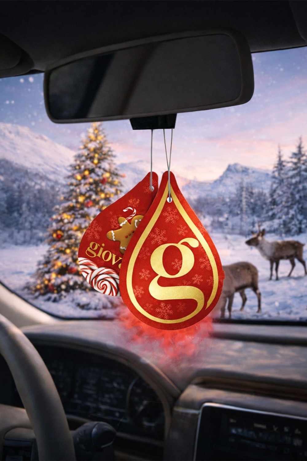 Universal tag with CHRISTMAS PIE fragrance